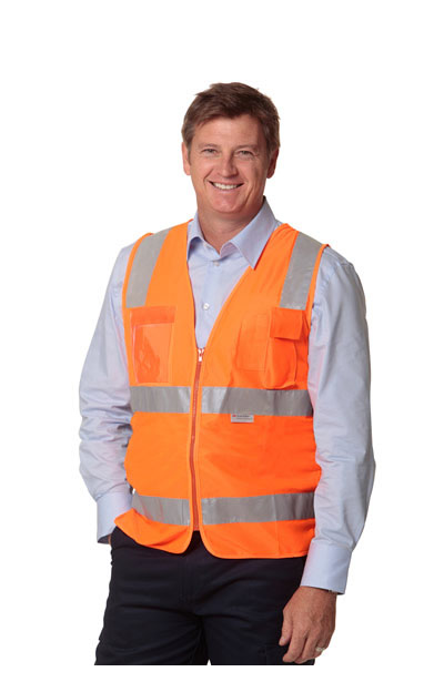 Reflective Vest with ID Pocket & Taped